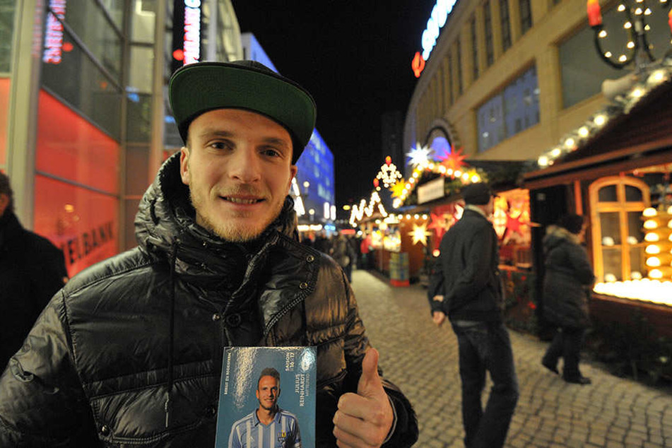 Zum ersten Mal seit 2010 verbrachte Julius Reinhardt die Adventszeit in seiner Heimatstadt. Da blieb auch Zeit für einen Bummel über den Chemnitzer Weihnachtsmarkt.