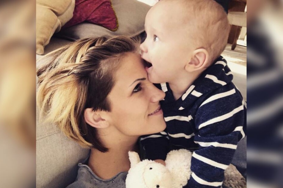 Sohn Matti ist der ganze Stolz der Sängerin.
