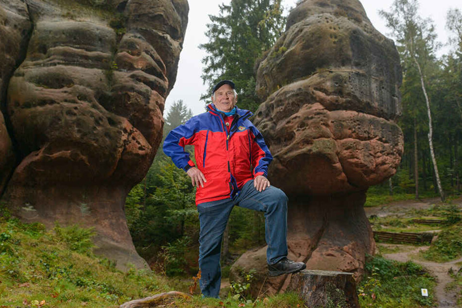 Ein Leben lang Bergretter: Am Kelchstein kletterte Erhard Seeliger (81) schon als Jugendlicher.