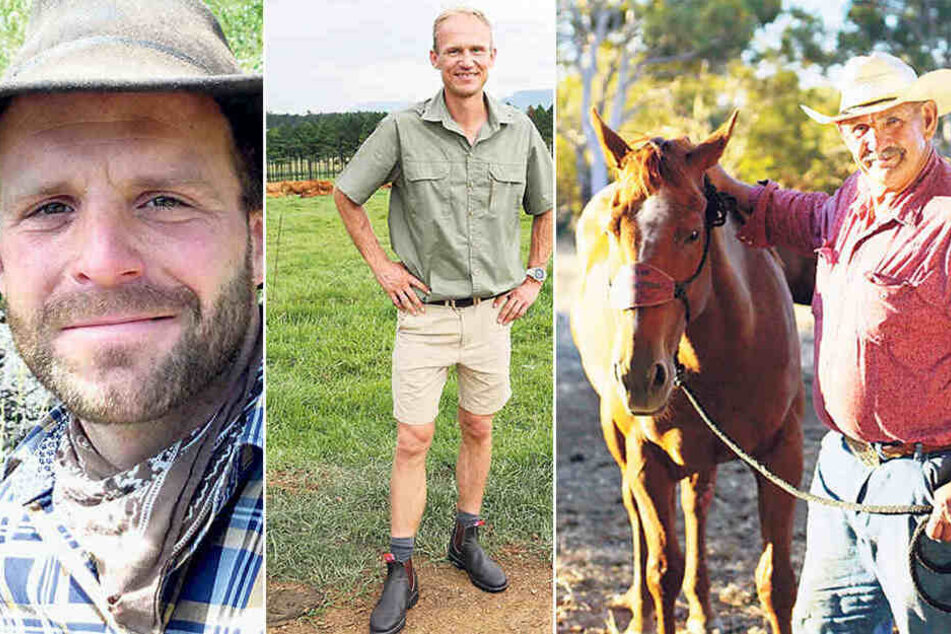 v.li.: Landwirte aus Übersee: Marco aus Chile, Rüdiger aus Südafrika und Rainer aus Australien.