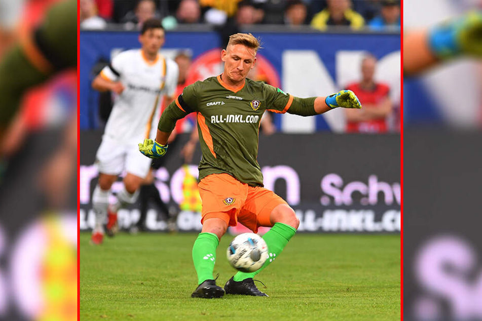 Ein Keeper sollte heute auch ein guter Fußballer sein: Dynamos Nr. 1 Kevin Broll beweist das seit einigen Wochen.