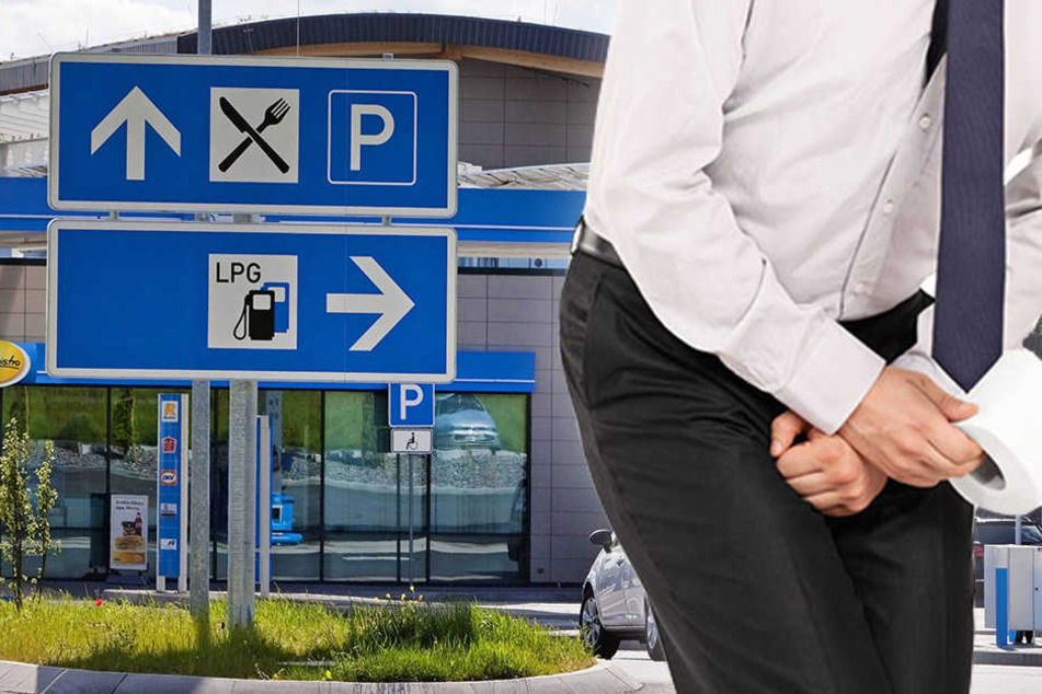 Der Mann musste so nötig auf die Toilette, dass er aufs Gas drückte. (Symbolbild)