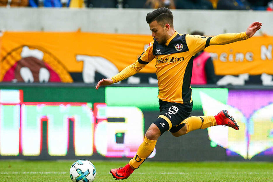 Sascha Horvath ist für Dynamo immer fleißig unterwegs. Sowohl auf dem Spielfeld als auch auf dem Trainingsrasen.