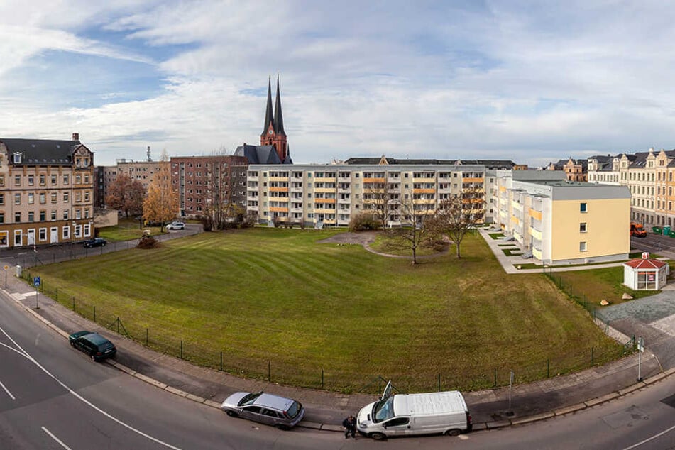 Auf der Brache Fürstenstraße/ Ecke Zietenstraße ist der neue Park geplant.
