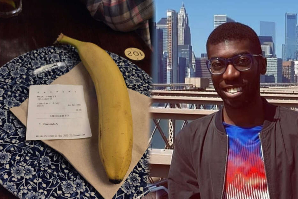 Mark D'arcy-Smith saß in einem Pub, als ihm plötzlich eine Banane auf den Tisch gestellt wurde.