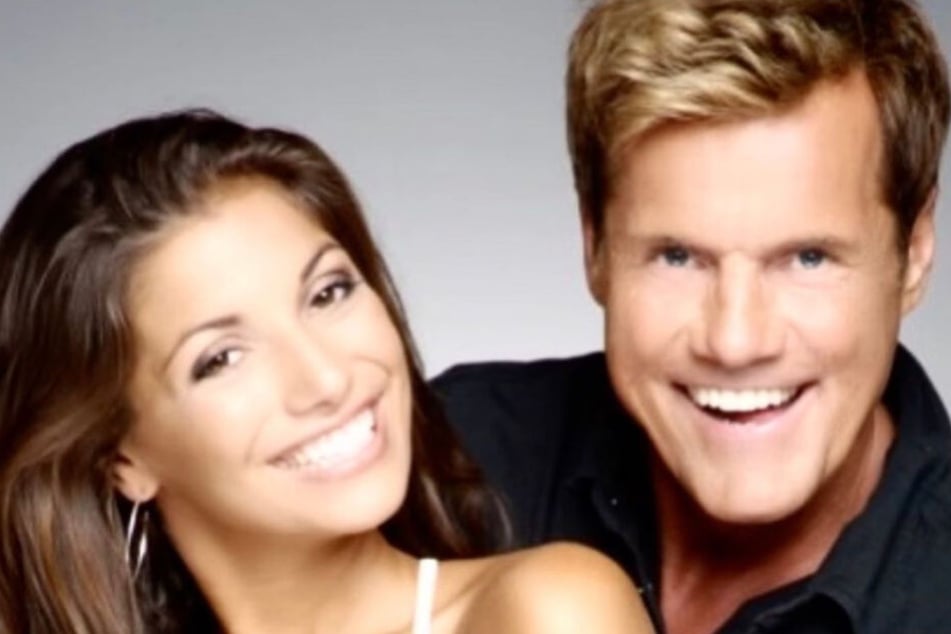 Dieter Bohlen zeigt ein Foto von sich und Freundin Carina aus ihrer Anfangszeit.