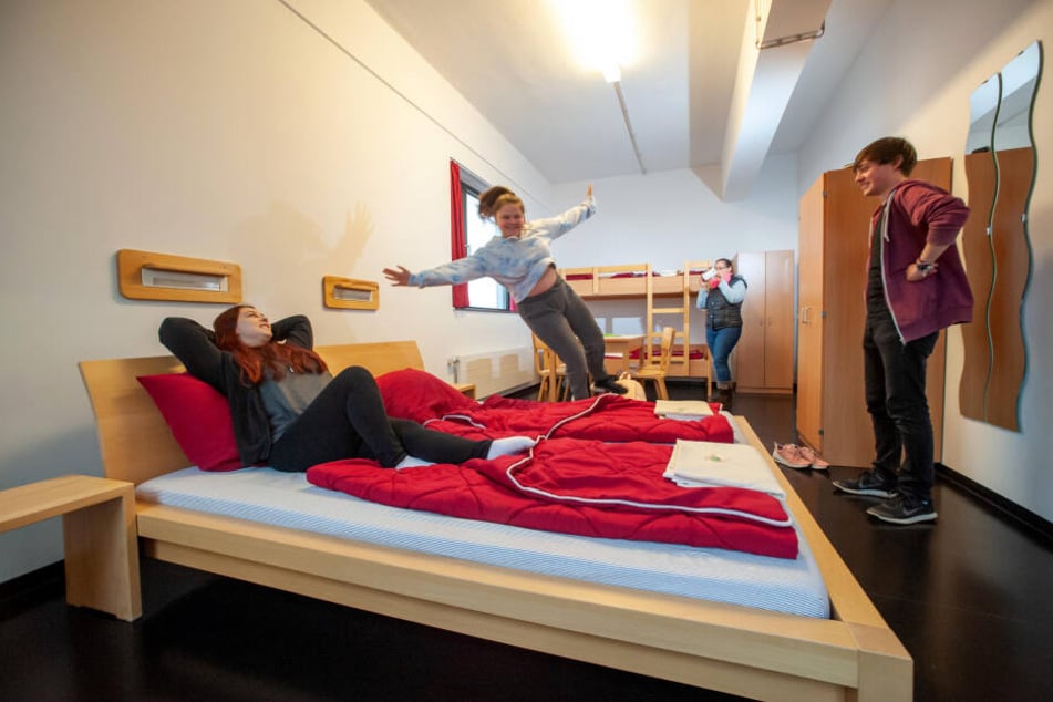 Familie Küchler aus Leipzig besuchte schon mehrfach die Jugendherberge in Chemnitz und ist stets aufs Neue begeistert von dem gastlichen Haus.