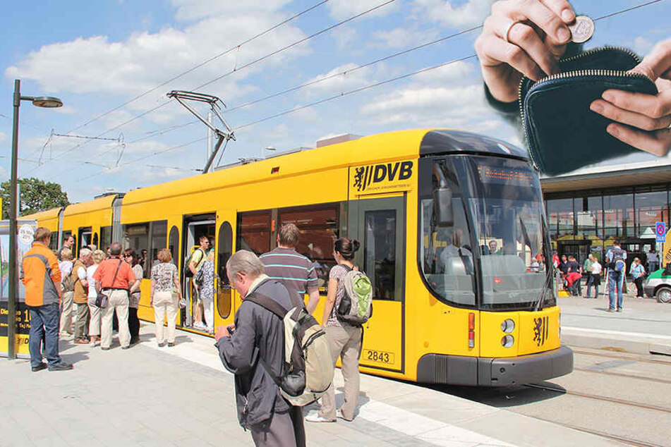 Noch lässt sich in den Bahnen der DVB mit Münzgeld bezahlen.