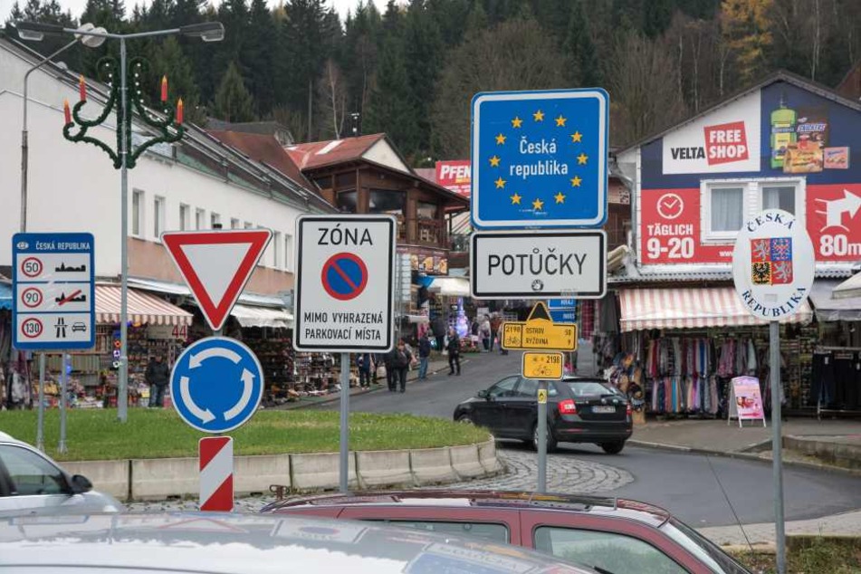 Die Kontrolle fand am Donnerstag in Johanngeorgenstadt statt (im Bild der Grenzübergang nach Tschechien).