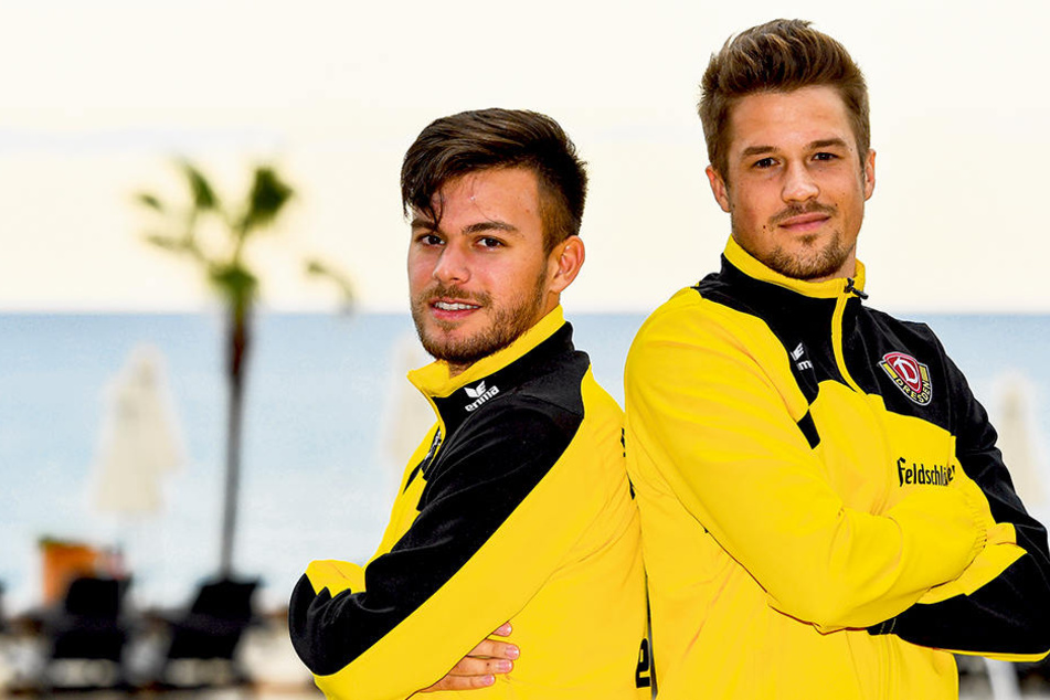Patrick Möschl (r.) und Sascha Horvath, die beiden sympathischen Österreicher fühlen sich bei Dynamo sehr wohl, auch wenn sportlich noch nicht alle Hoffnungen in Erfüllung gegangen sind.