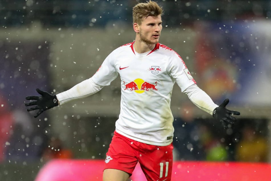 Timo Werner und RB Leipzig könnten den Bayern-Aufschwung stoppen. (Archivbild)