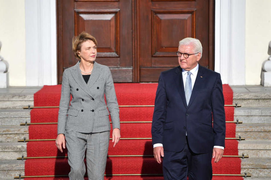Bundespräsident Frank-Walter Steinmeier kommt mit seiner Frau Elke Büdenbender nach Sachsen.