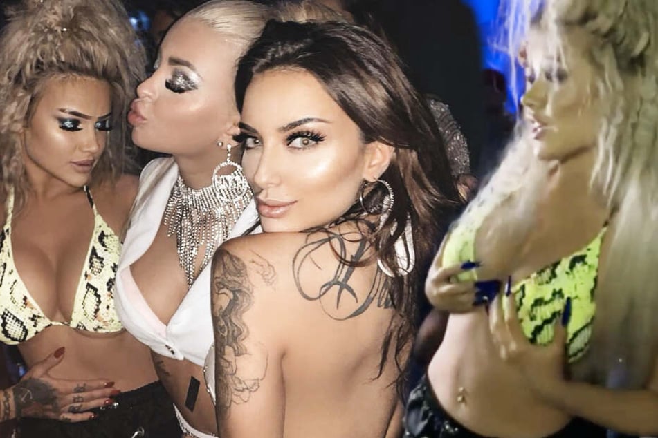 Leicht bekleidet (wie auch sonst) präsentierten sich Geburtstagskind Shirin David, Erotik-YouTuberin Katja Krasavice und "Berlin - Tag & Nacht"-Gesicht Cherry Rebelle.