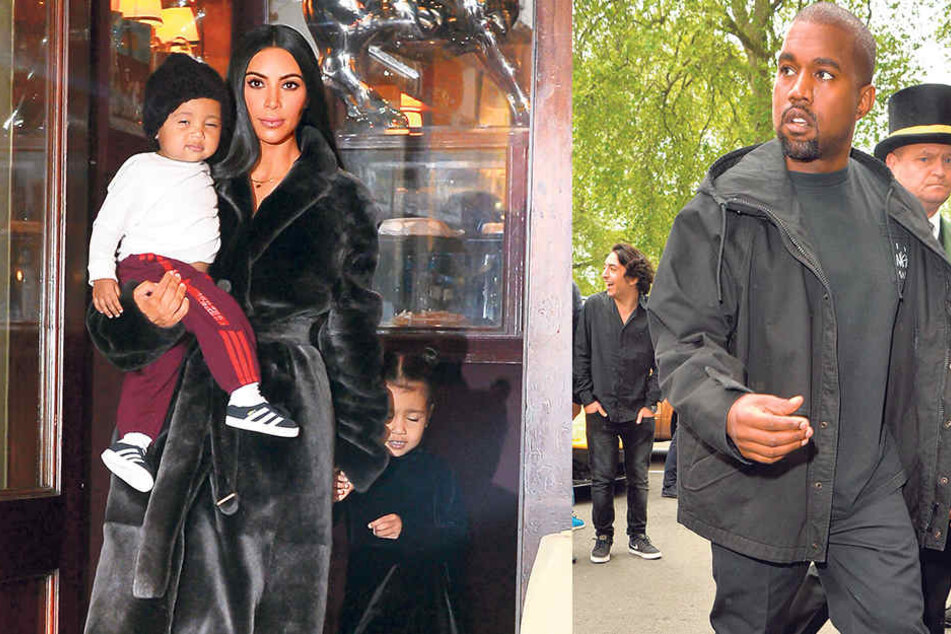 Kim Kardashian (36) wünscht sich ein Geschwisterchen für ihre Kinder Saint
(1) und North (3, r.). Ob Kanye West (39) als Kindsvater die Leihmutter mit auswählen darf?
