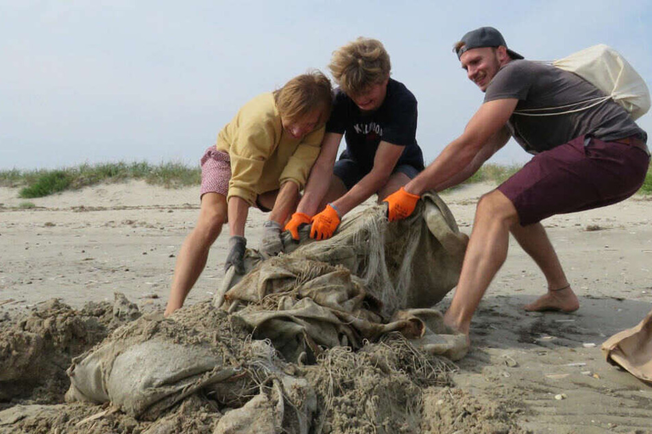Christoph bei einem seiner Clean-Ups.