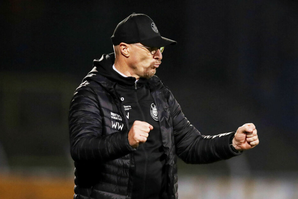 Wolfgang Wolf feierte mit dem FCL den Einzug ins Sachsenpokal-Halbfinale. (Archivbild)