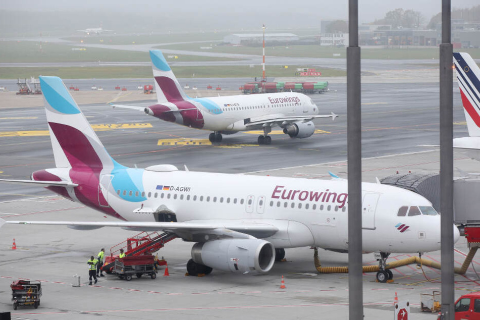 Wegen des Eurowings-Streiks fallen am Montag insgesamt 24 Flüge in Berlin-Tegel aus (Symbolbild).