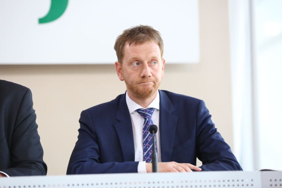 Michael Kretschmer am Donnerstag im Landtag: Er weiß um den Gegenwind aus den eigenen Reihen.