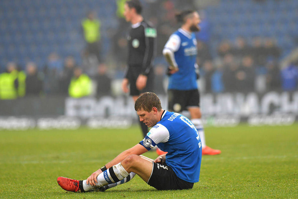 Sein Tor zum Ausgleich reichte nicht. Fabian Klos war nach dem Spiel enttäuscht.