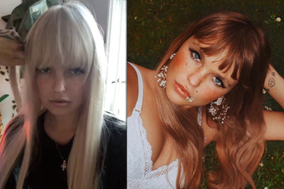 Wieder erblondet: Bonnie Strange (31) mit strohblonden Extensions und noch vor wenigen Tagen mit Rotstich.
