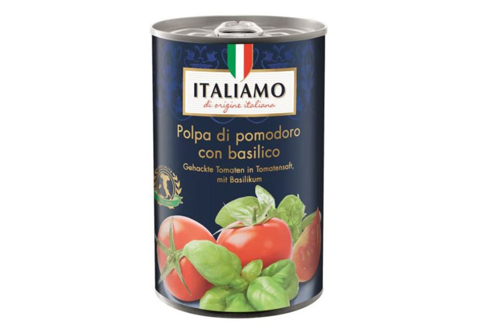 Lidl ruft gehackte Tomaten des Herstellers Le Specialità Italiane srl zurück.