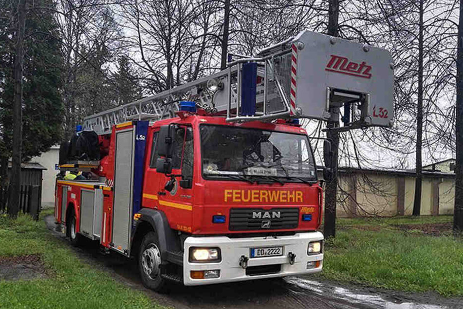 Die Hebebühne der Feuerwehr war zu klein.