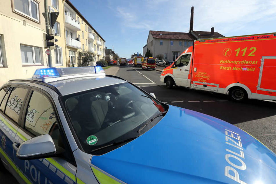 Die Feldstraße in Bielefeld bleibt vorerst gesperrt.