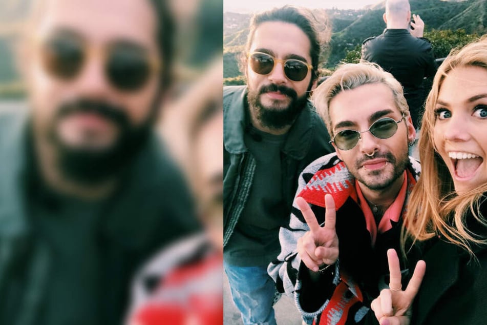 Viviane Geppert postete ein Bild mit Tom und Bill Kaulitz auf Instagram.