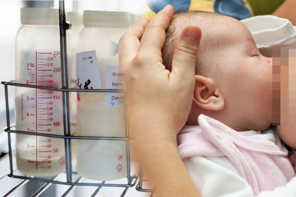 Die Kühlschranktür ist nicht kalt genug für Muttermilch.
