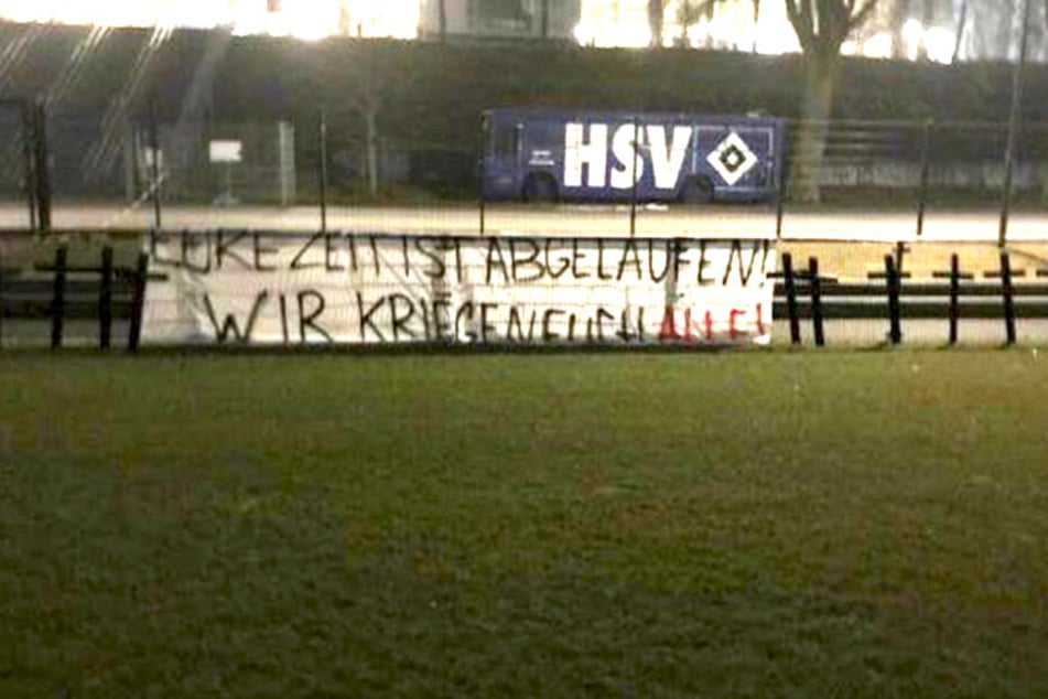 Die Anhänger des Hamburger SV hatten eine unmissverständliche Botschaft für die Profis.