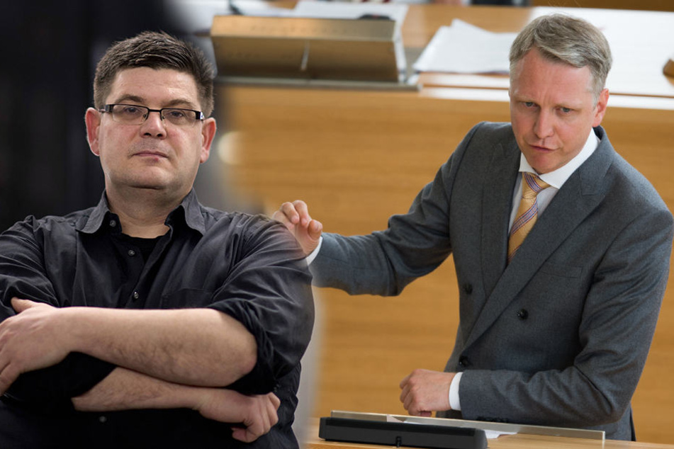 Andrej Holm (46, li.) und Sebastian Scheel (41, Die Linke).