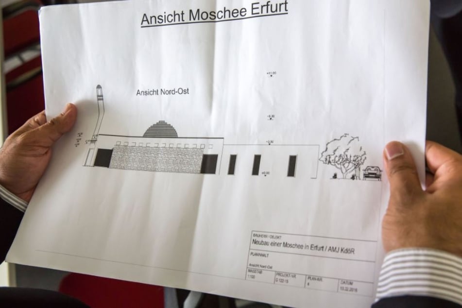 Der Plan für die Moschee. Am Dienstag wird der erste Grundstein gelegt. (Archivbild)