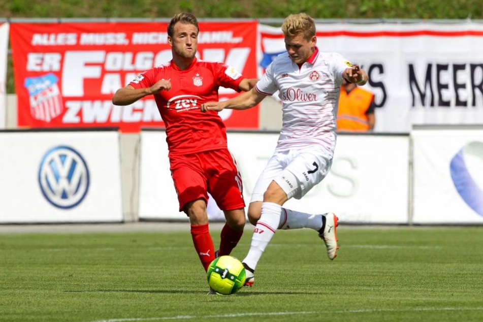 Mike Könnecke (l., Zwickau) und Felix Müller (Würzburg)