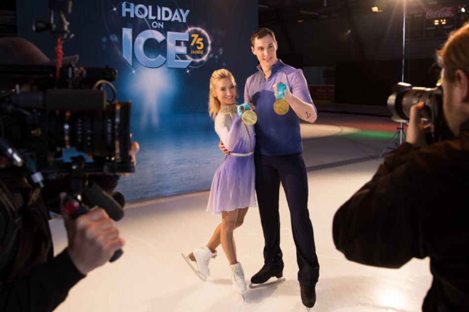 Olympiasieger und Weltmeister im Eiskunstlauf: Aljona Savchenko und Bruno Massot