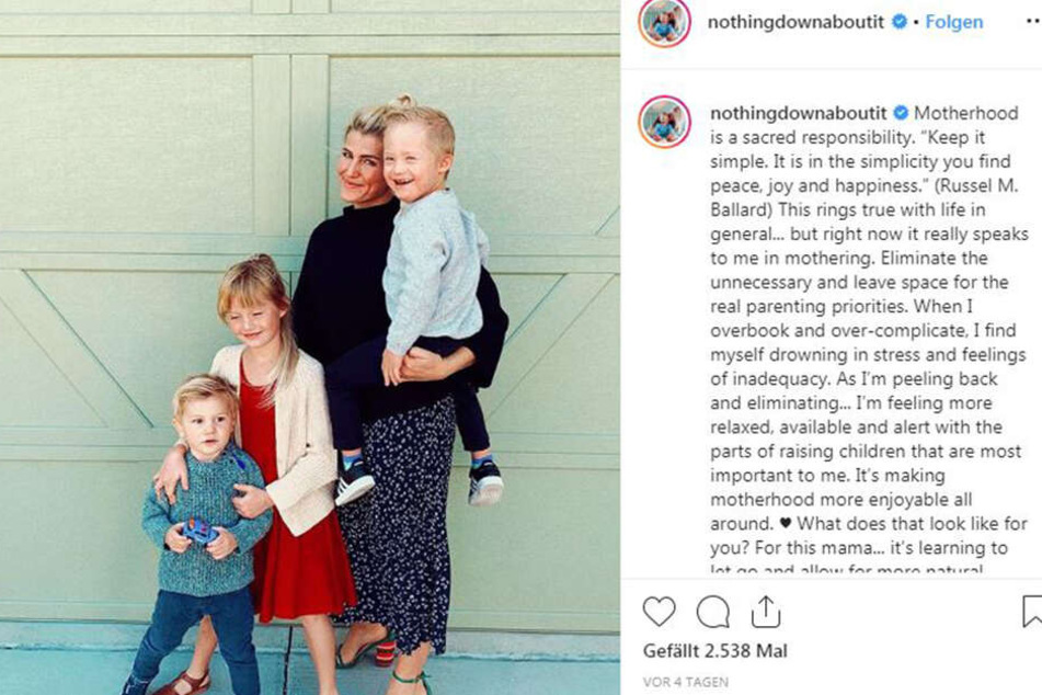 Ein Instagram-Post auf der NothingDownAboutIt-Seite.