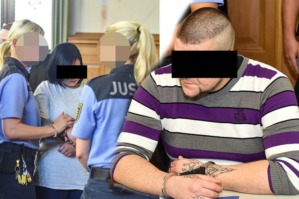 Stephan K. (34, r.) gestand den Mord, will aber auf Geheiß von Anne-Kathrin H. (24) gehandelt haben. Anne-Kathrin H. (24, l.) hat offenbar in der JVA gleich mehrere Tatversionen erzählt.