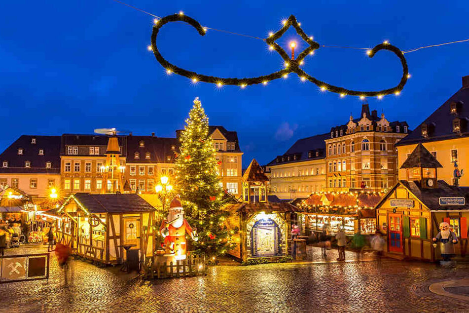 Romantisch! Der Weihnachtsmarkt in Annaberg-Buchholz.