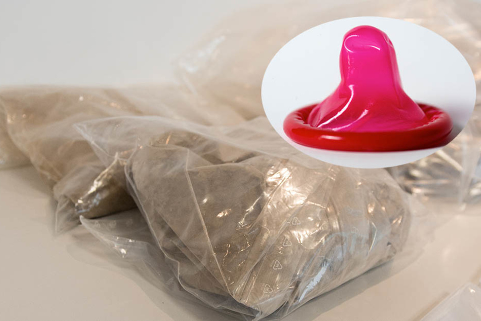 Die Männer schmuggelten Heroin und Kokain, eingewickelt in Kondome, im Hintern.