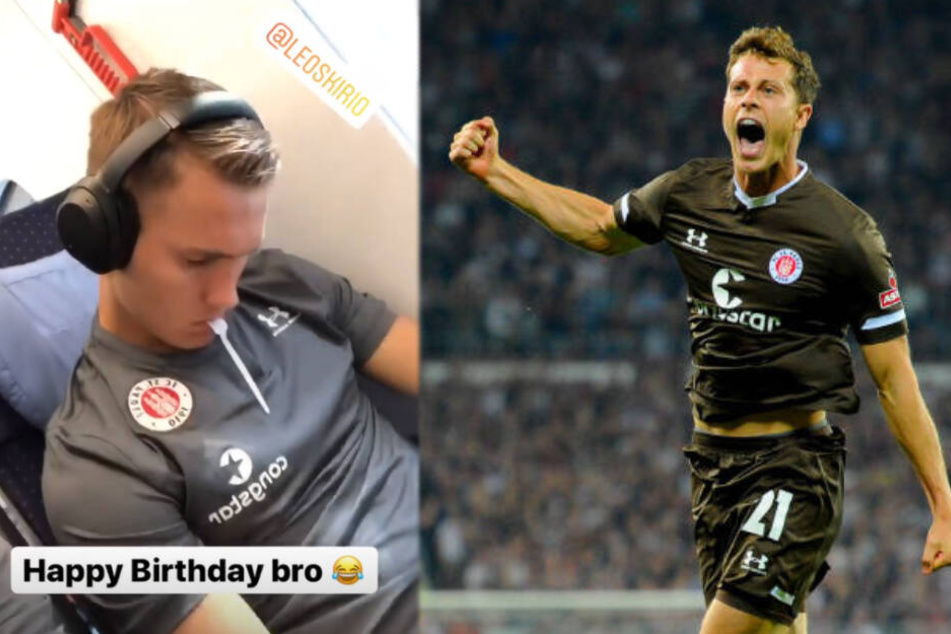 James Lawrence (rechts) filmte Mitspieler Leo Östigard während des Schlafens und postete das Video auf Instagram.