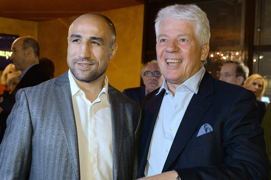 Das Foto entstand vor seiner Erkrankung. Hier Musikproduzent Thomas M. Stein (l) und der Boxer Arthur Abraham.