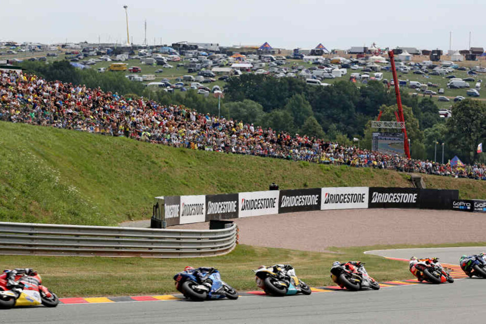 Seit 1998 findet der Grand Prix von Deutschland auf dem neuen Sachsenring statt.