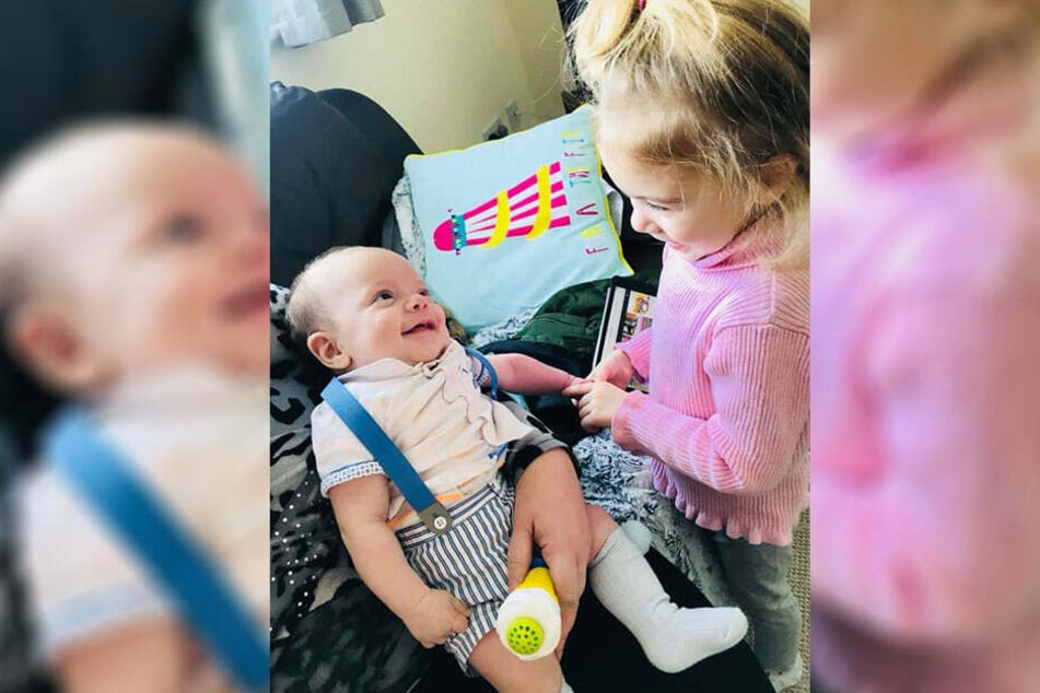 Thalia-Beau und ihr kleiner Bruder Rudy Blu.