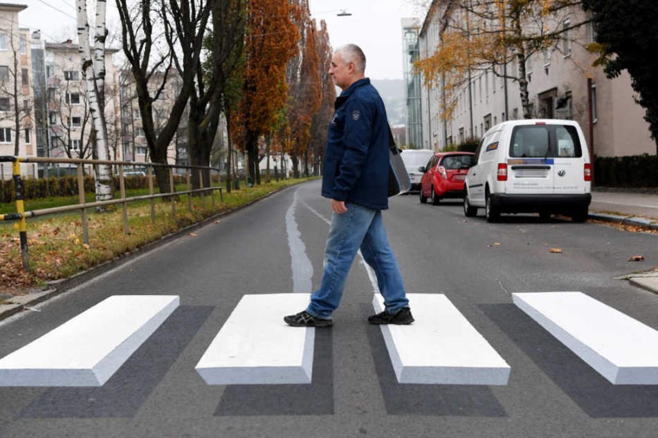 So ähnlich soll der Zebrastreifen in Schmalkalden aussehen.