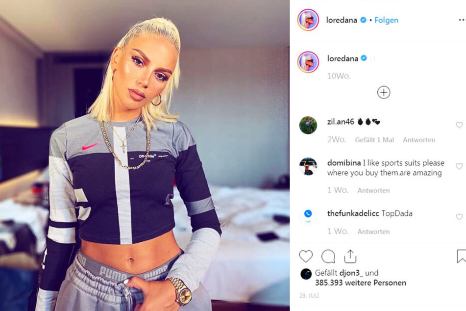 So präsentiert sich die Sängerin auf Instagram.