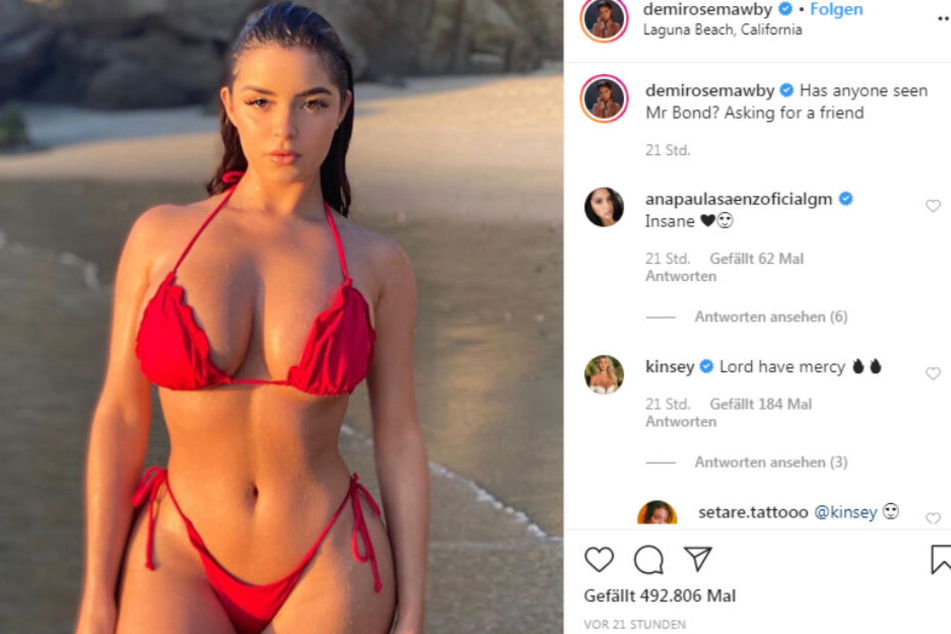 Würde als Bond-Girl sicher keine schlechte Figur abgeben: Model Demi Rose.