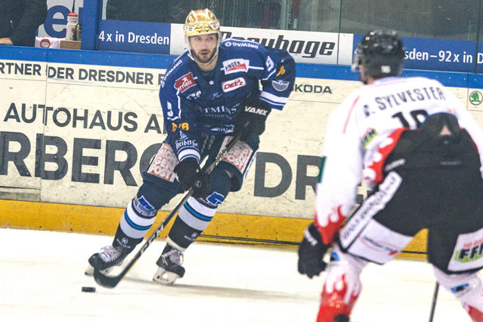 Jordan Knackstedt brachte mit seinen beiden Treffern die Eislöwen auf die Siegerstraße.