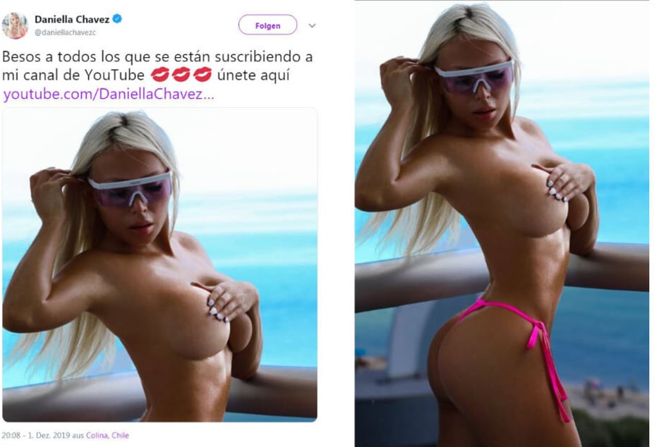 Daniella Chavez zeigt auf diesem Bild extrem viel von sich.