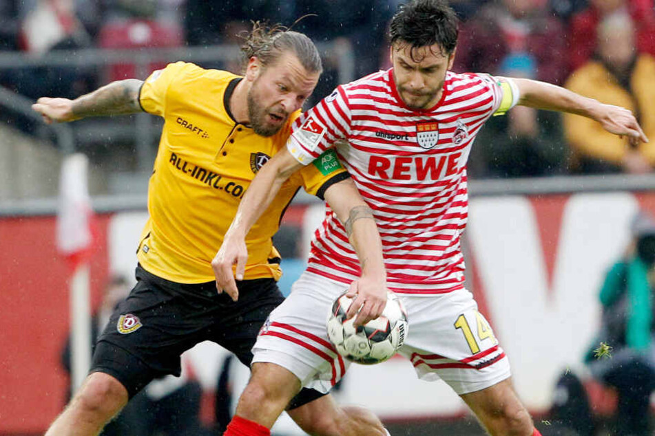 Gegen überforderte Gäste aus Dresden traf auch Kapitän Jonas Hector (28) zweimal.