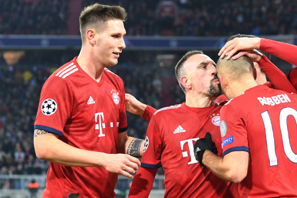 Arjen Robben hatte sich für seine beiden Traumtore ein Küsschen auf die Glatze verdient.
