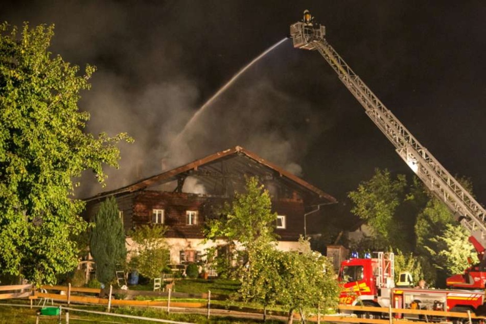 Das Bauernhaus wurde beim Brand komplett zerstört.